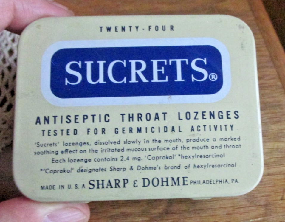 Vintage Sucrets Lozenges Tin-Nice Condition. Vintage Sucrets Lozenges Tin-Nice Condition.