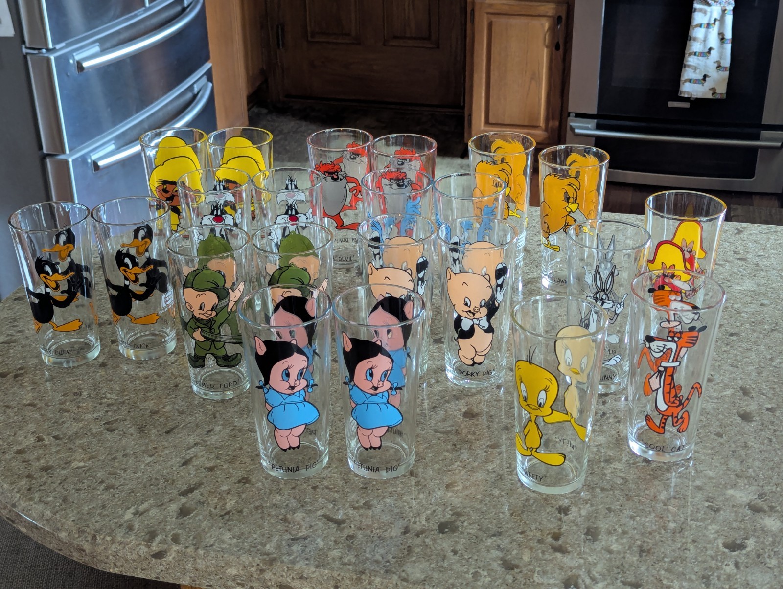 1973 Vintage Arby's Looney Tune Pepsi Collection Glasses