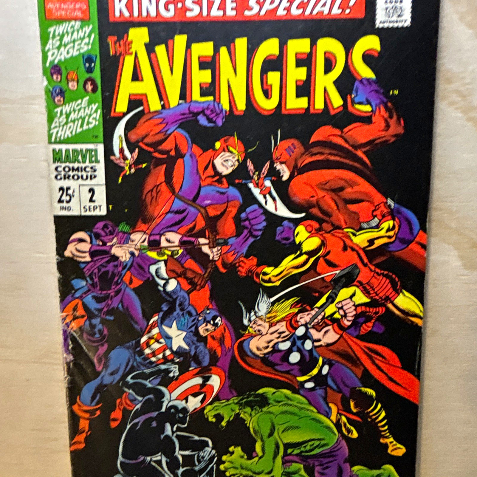 Marvel Comics The Avengers King-Size Special #2 VG