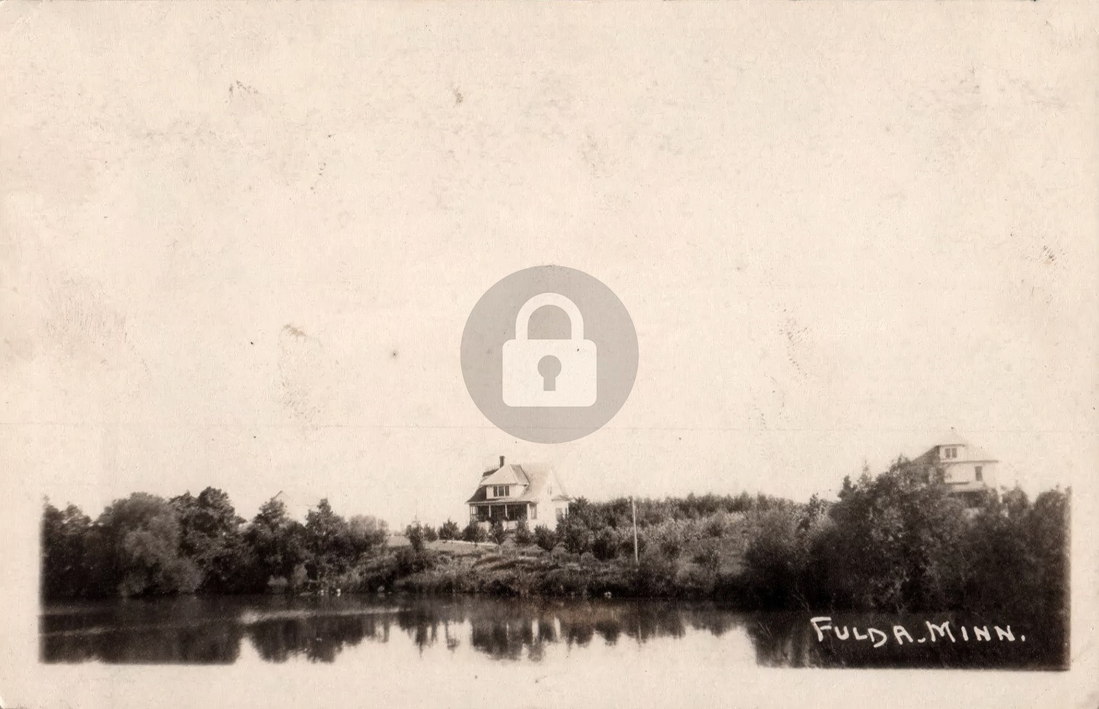 Fulda Minnesota MN Lake View c1910 RPPC Photo Postcard COPY Fulda Minnesota MN Lake View c1910 RPPC Photo Postcard COPY