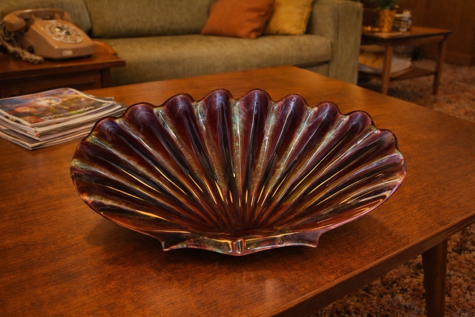Vintage Royal Haeger MCM Sea Shell Clam 14\