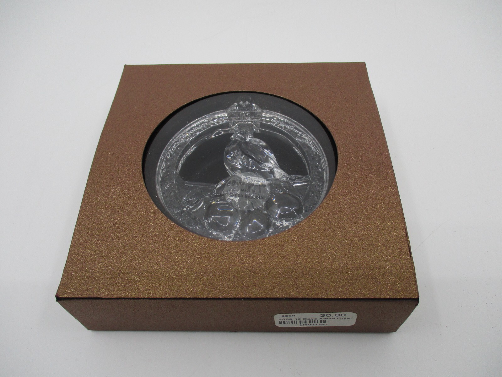WALLACE CRYSTAL 12 DAYS... PARTRIDGE ORNAMENT (5031751) - 2008-16K