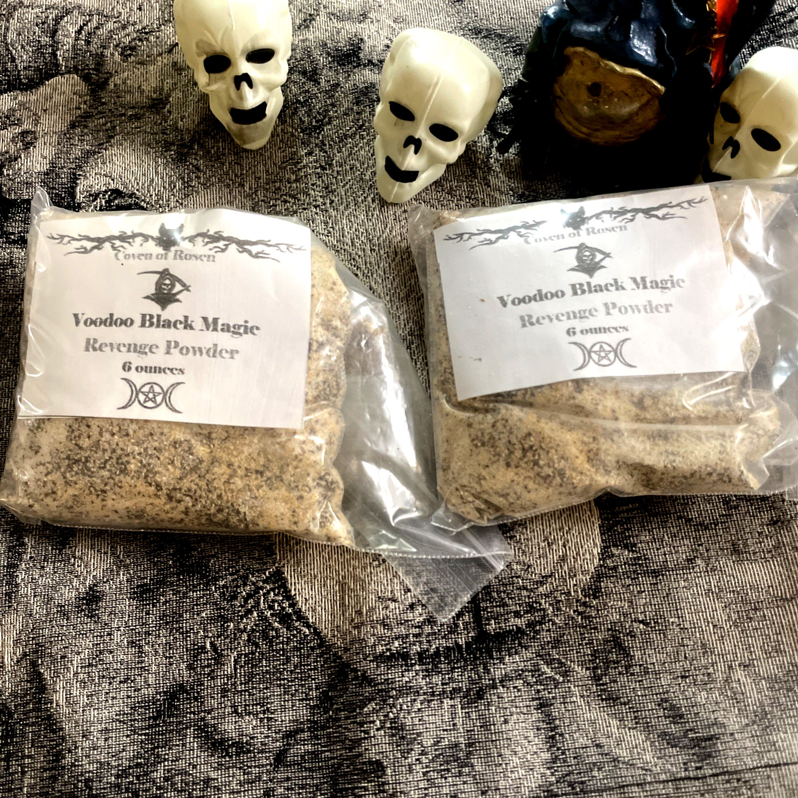 Witchcraft -2 Pkgs Revenge Powder~Witchcraft Casting Hoodoo Santeria