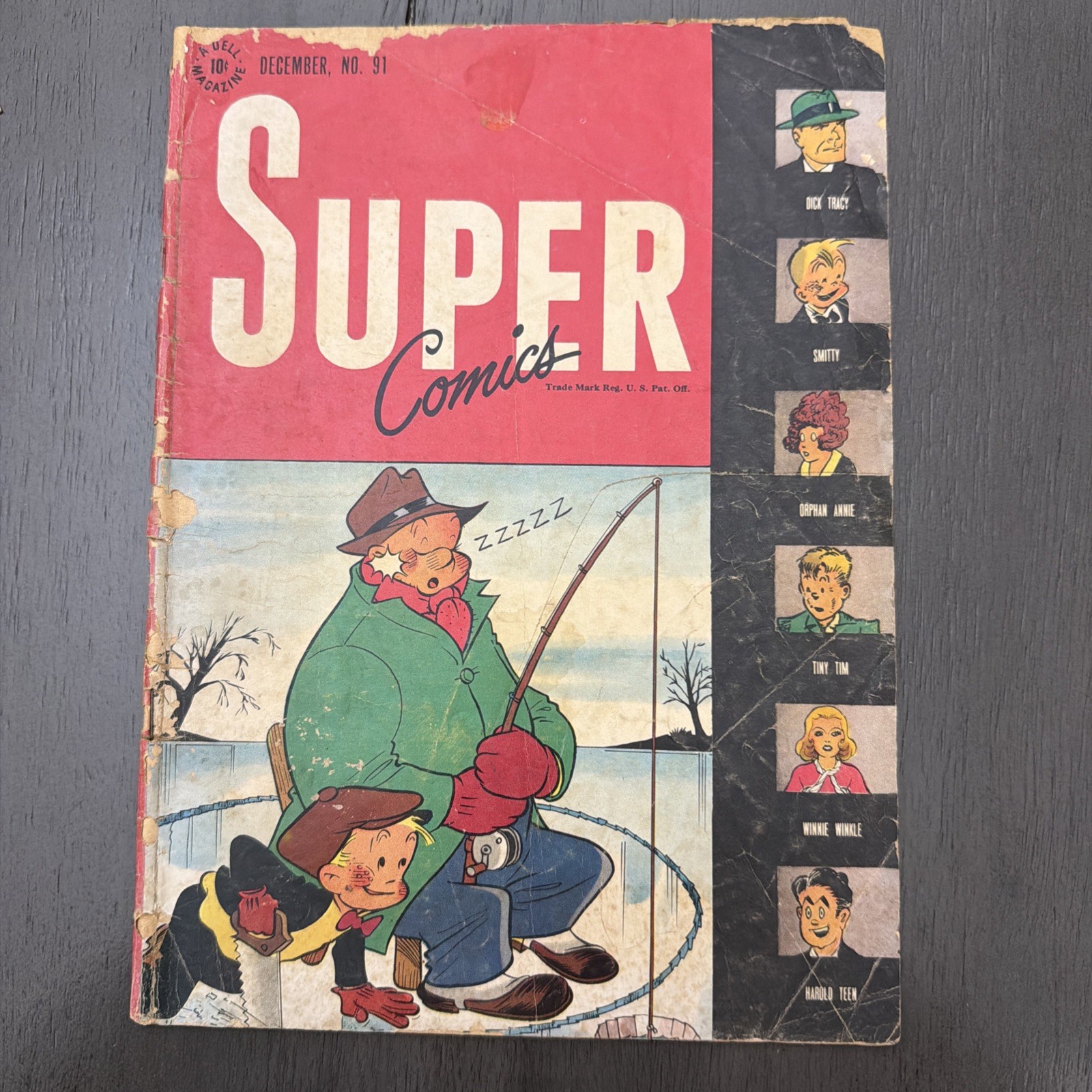 J592 Super Comics 91 Dell Dick Tracy Golden  Age Comic Book