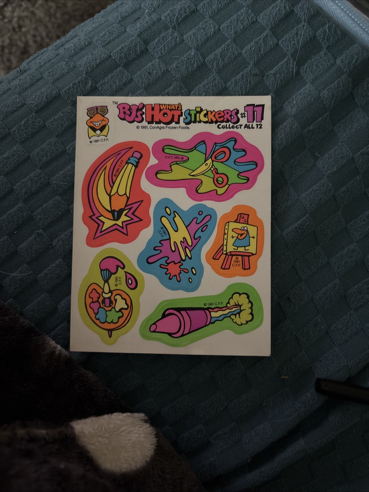 Kid Cuisine Neon Stickers 1991 #11 From Conagra Foods