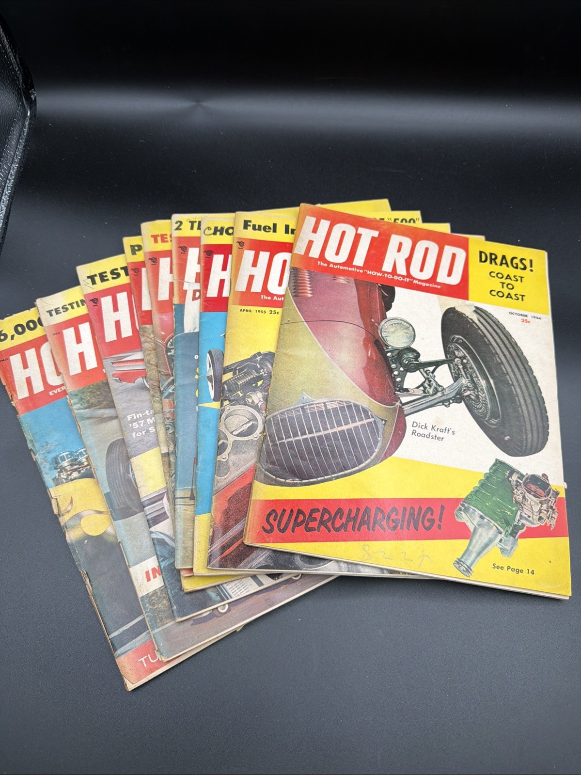 9 Hot Rod Magazine Lot Of 15 1953-1958 Great Photos 9 Hot Rod Magazine Lot Of 15 1953-1958 Great Photos