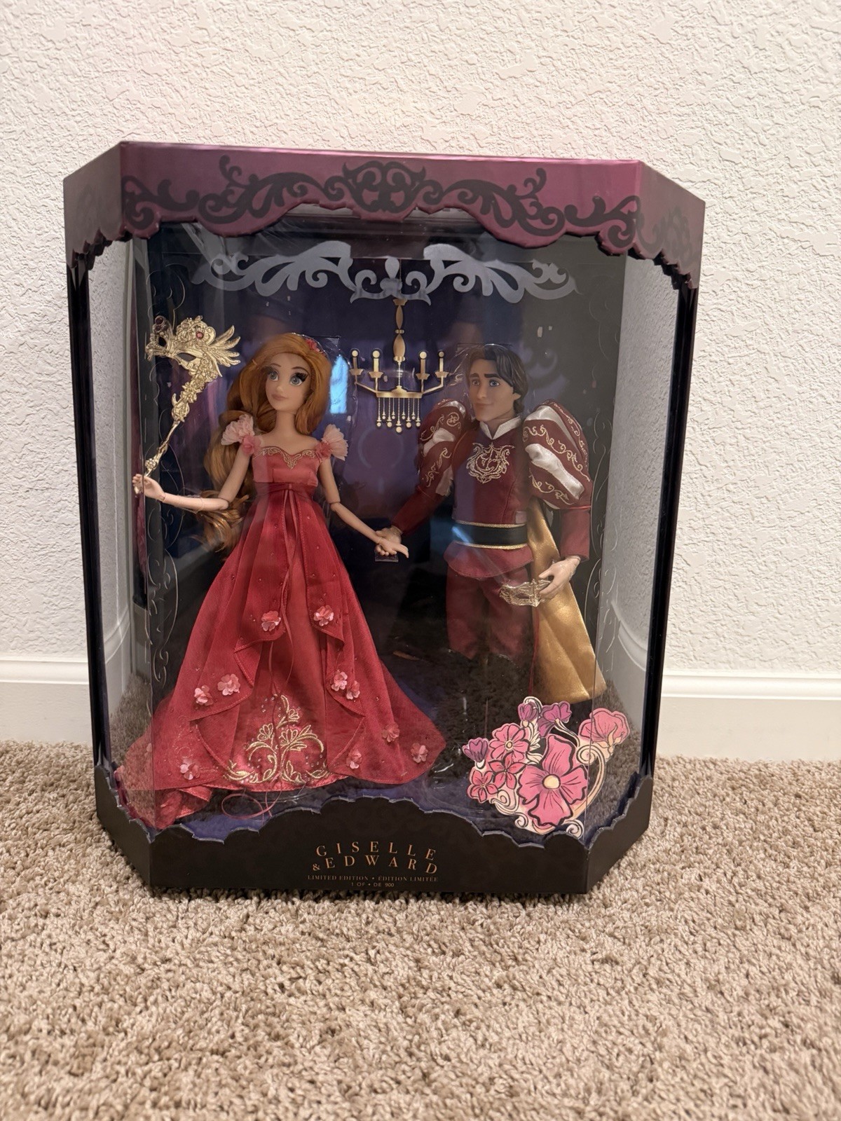 New D23 Expo 2019 Disney Designer Midnight Masquerade Giselle & Edward LE Doll