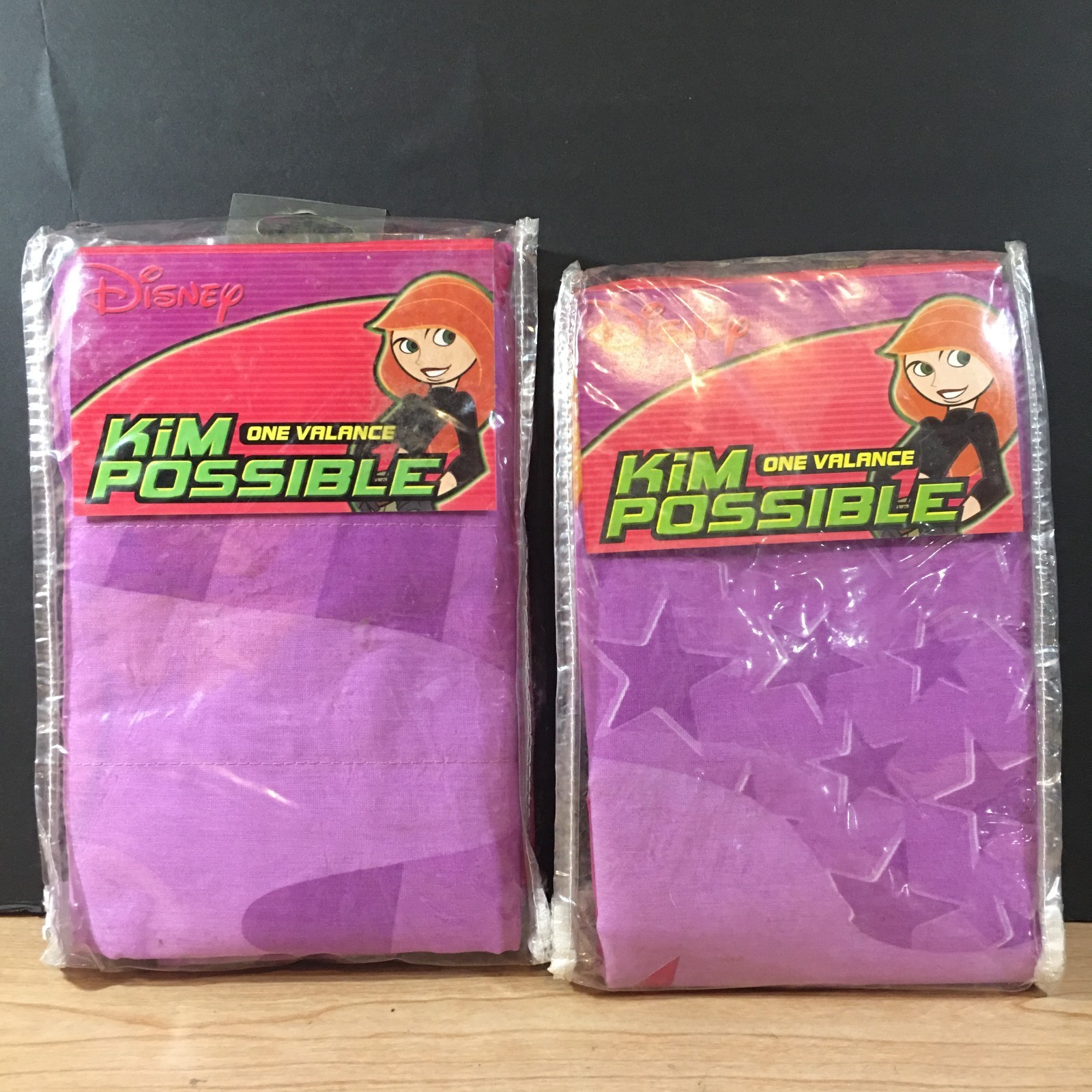 Rare Vintage Kim Possible Valance - Lot of 2 - Disney Bedroom Decor Rare Vintage Kim Possible Valance - Lot of 2 - Disney Bedroom Decor