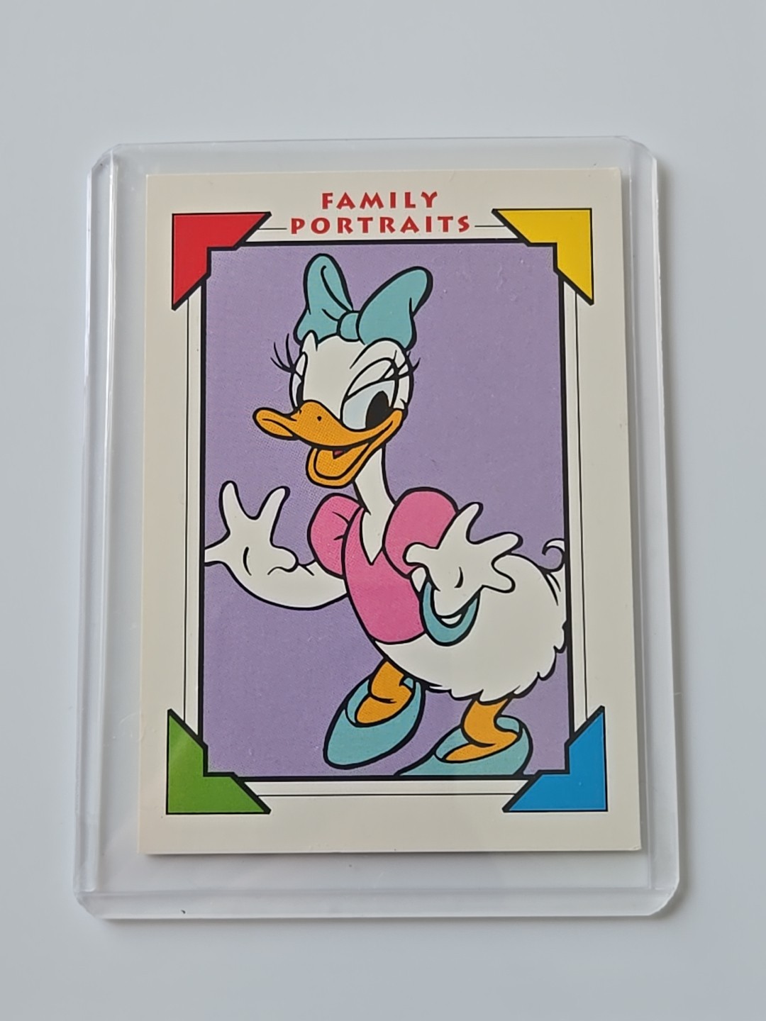 1991 Walt Disney Company Family Portraits Daisy Duck #105 Bio Impel Card 1991 Walt Disney Company Family Portraits Daisy Duck #105 Bio Impel Card