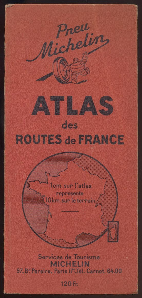 Pneu Michelin ATLAS DES ROUTES DE FRANCE - 1949