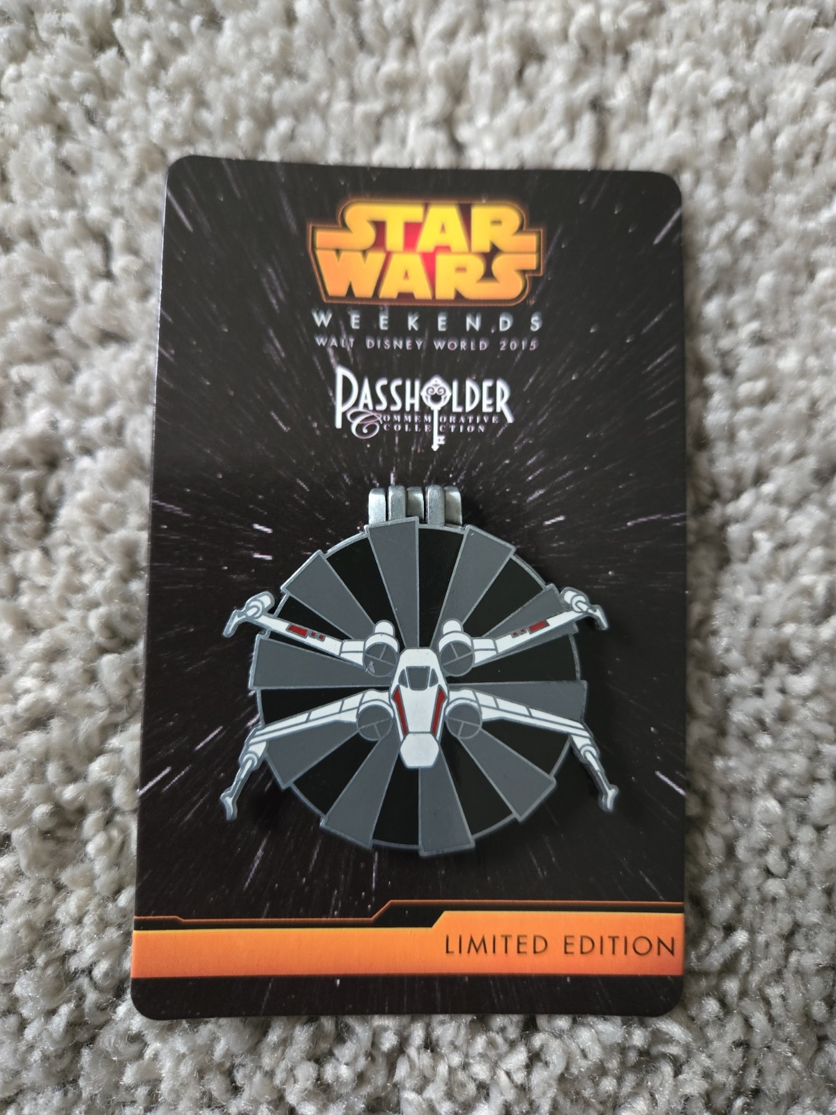 2015 Disney Parks Star Wars Weekends LE Passholder X-Wing Luke Skywalker Pin