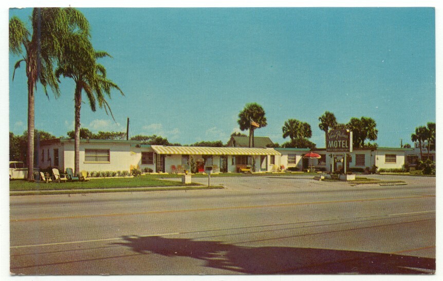Vero Beach FL Vero Palms Motel Rt.1 Postcard Florida