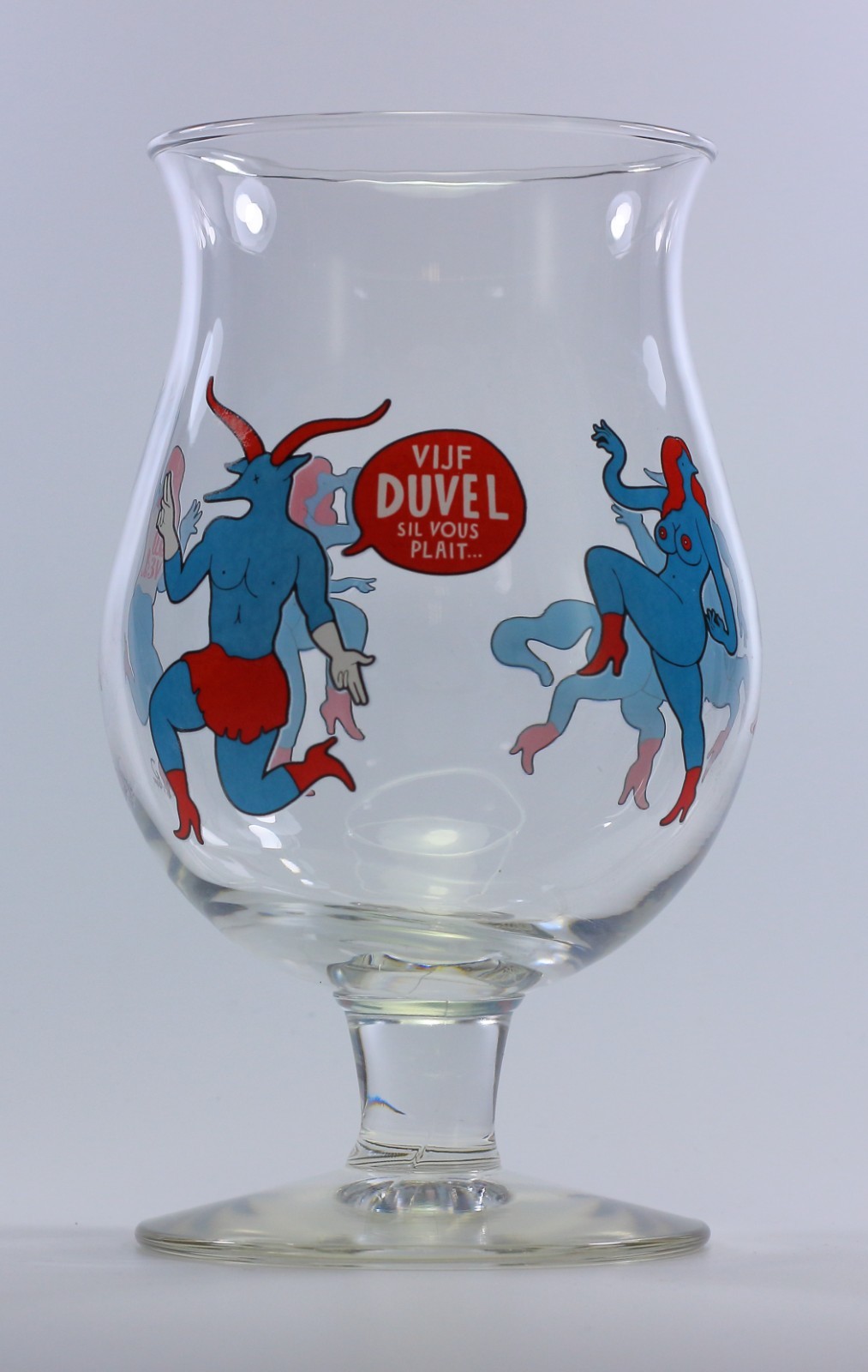 DUVEL Belgian Artist Collection 2010 Parra Limited Edition Tulip Beer Glass