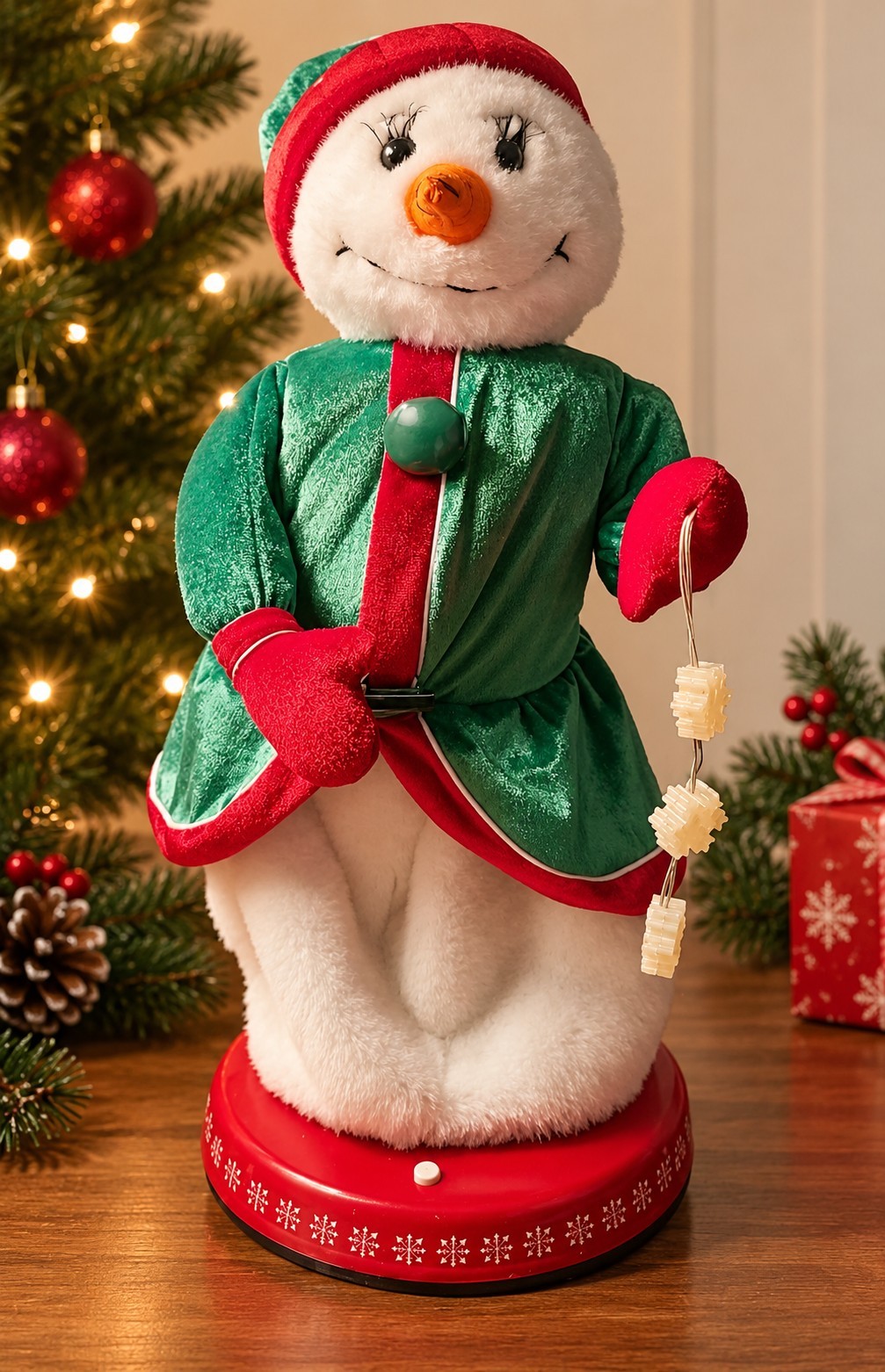 Gemmy Animated Dancing Ms. Snowflake Snow Woman Singing Santa Baby 18 Gemmy Animated Dancing Ms. Snowflake Snow Woman Singing Santa Baby 18