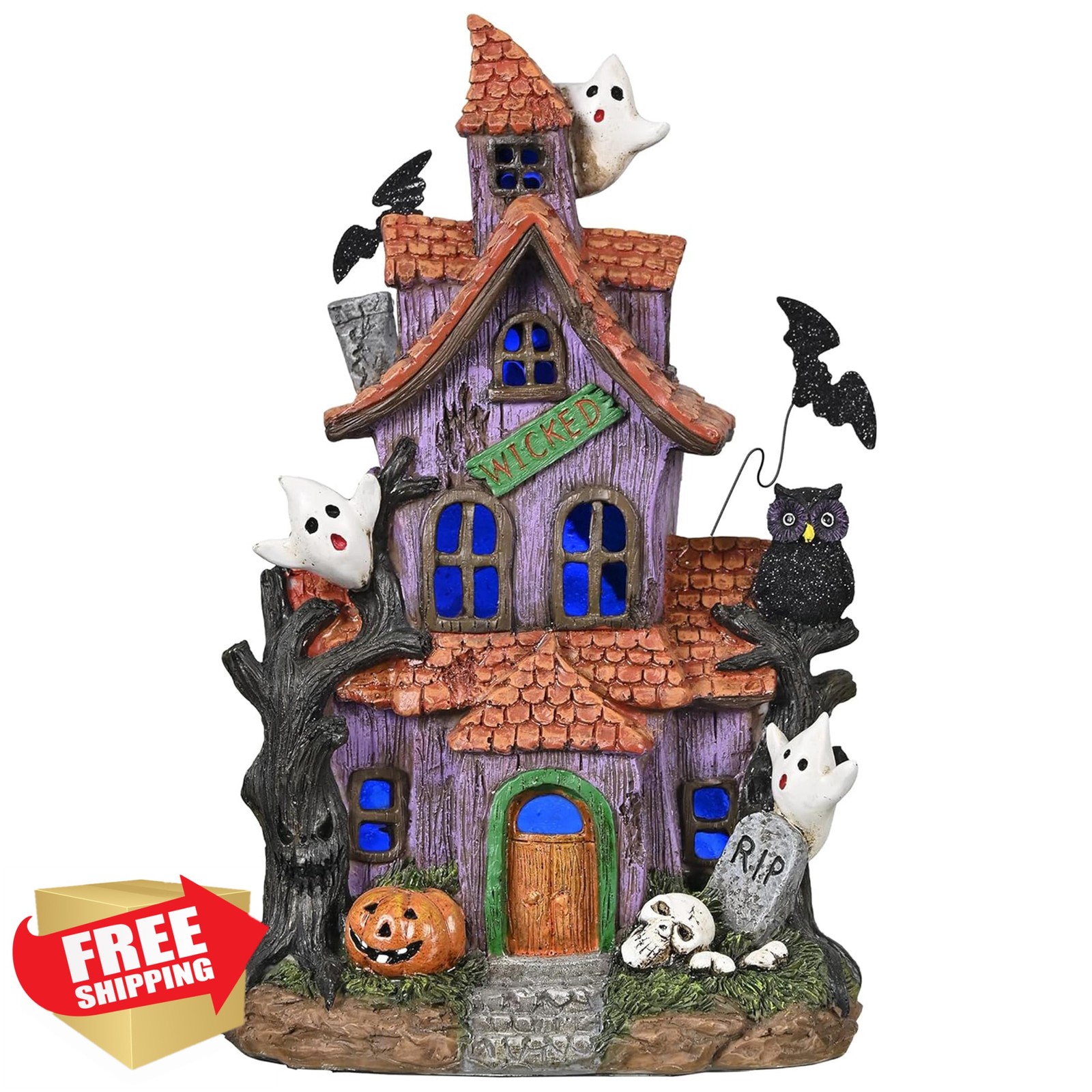 Valery Madelyn Halloween Village House Medium LED Valery Madelyn Halloween Village House Medium LED