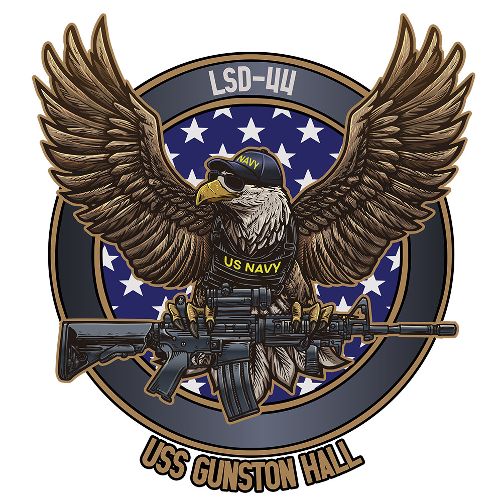 USS Gunston Hall Decal - Prior Service Decal - Military Graphics - 4\