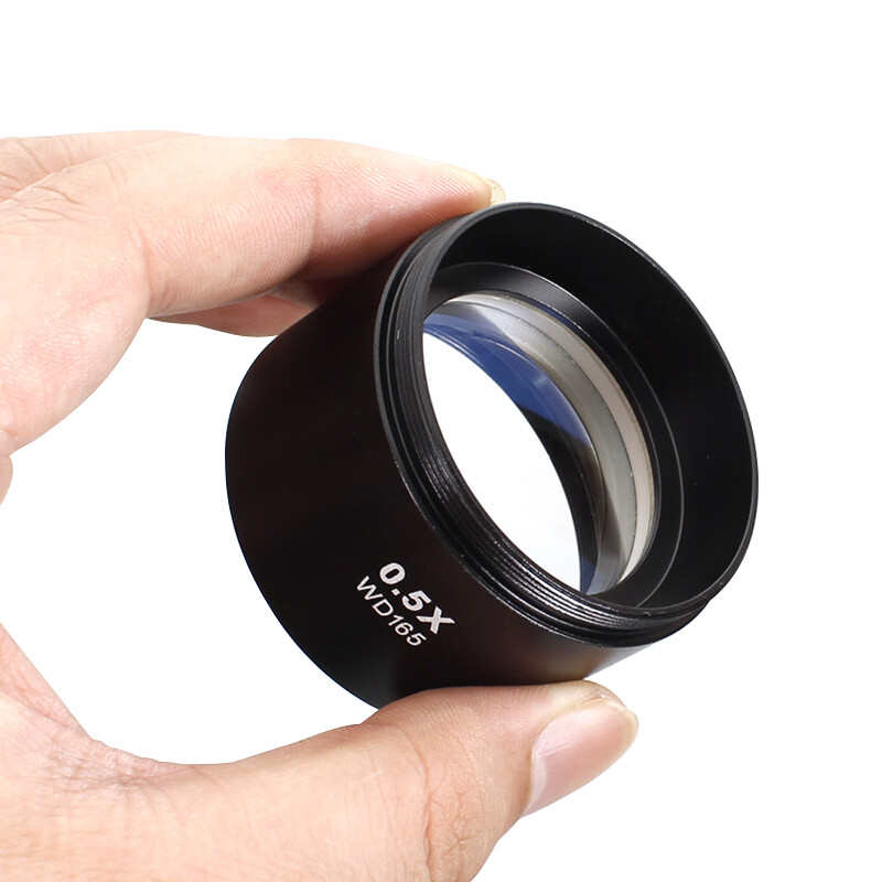 0.5X Stereo Microscope Barlow Auxiliary Objective Lens 1-7/8\