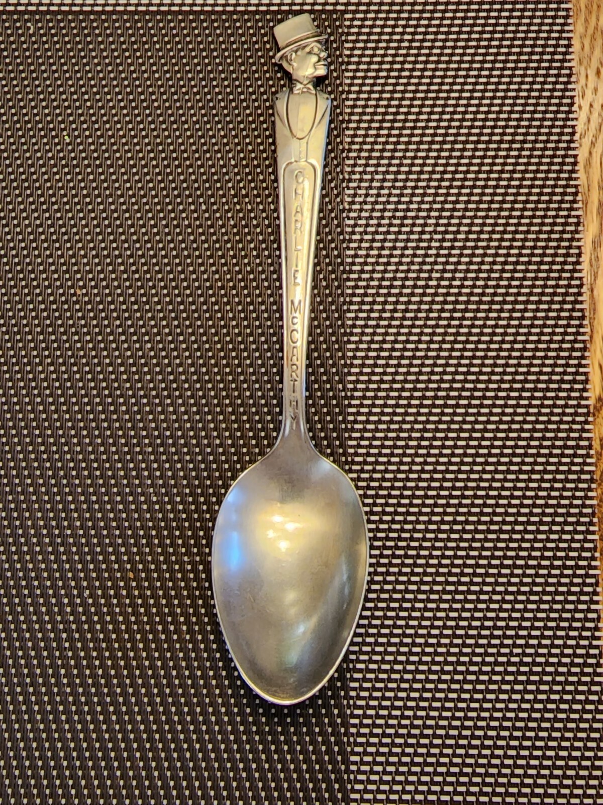 VINTAGE CHARLIE MCCARTHY SILVERPLATE SPOON 5 3/4\