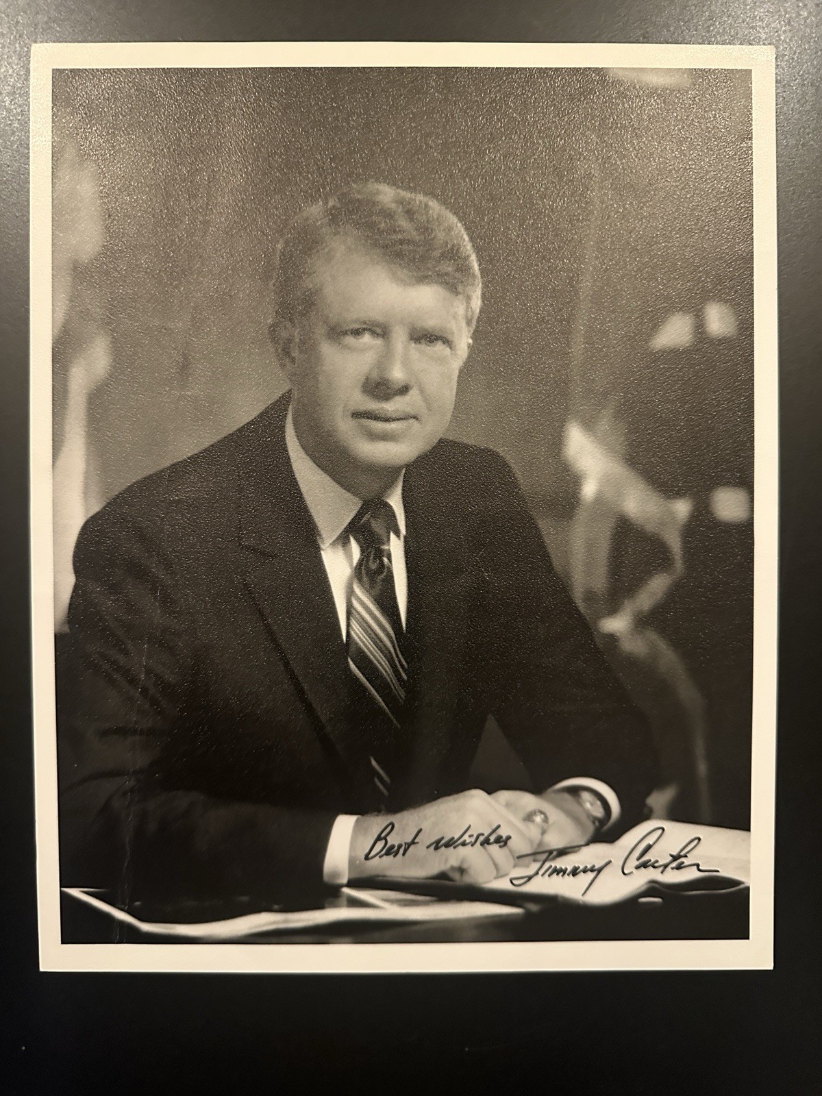 Jimmy Carter Signed 8x10 Photo Autographed 1972 Early Governor Full Signature