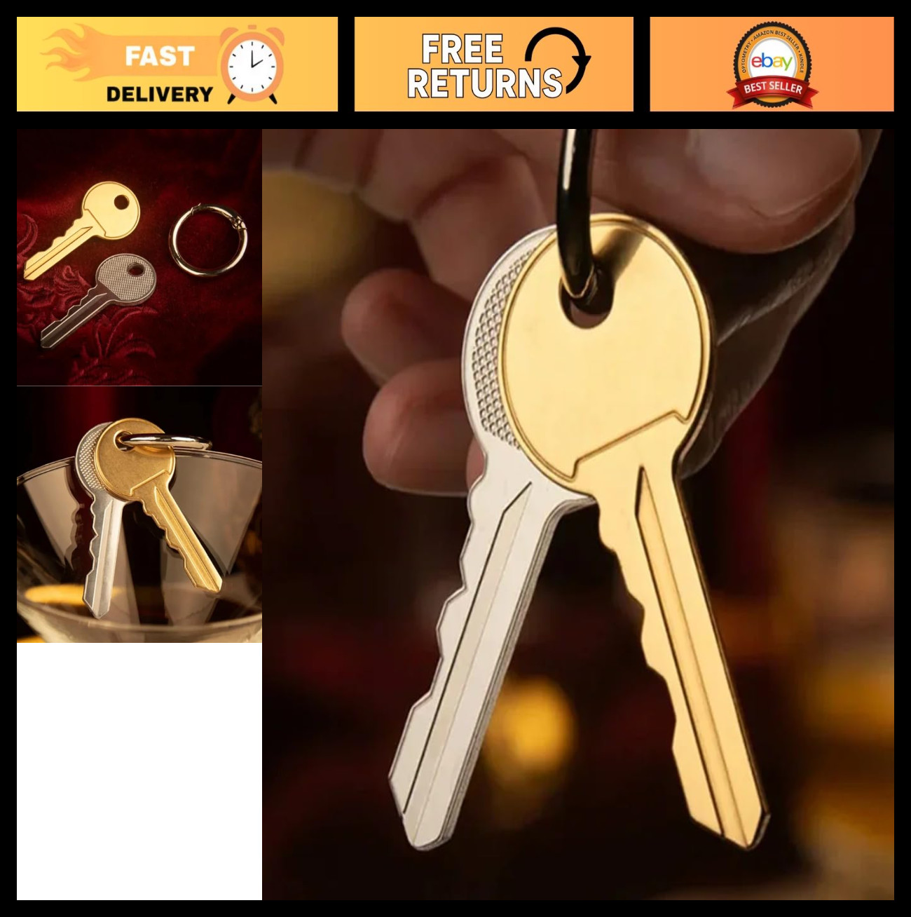 Deluxe Magic Tricks for Scotch & Whiskey - Ultimate Key Gimmicks, Vanishing Illu Deluxe Magic Tricks for Scotch & Whiskey - Ultimate Key Gimmicks, Vanishing Illu
