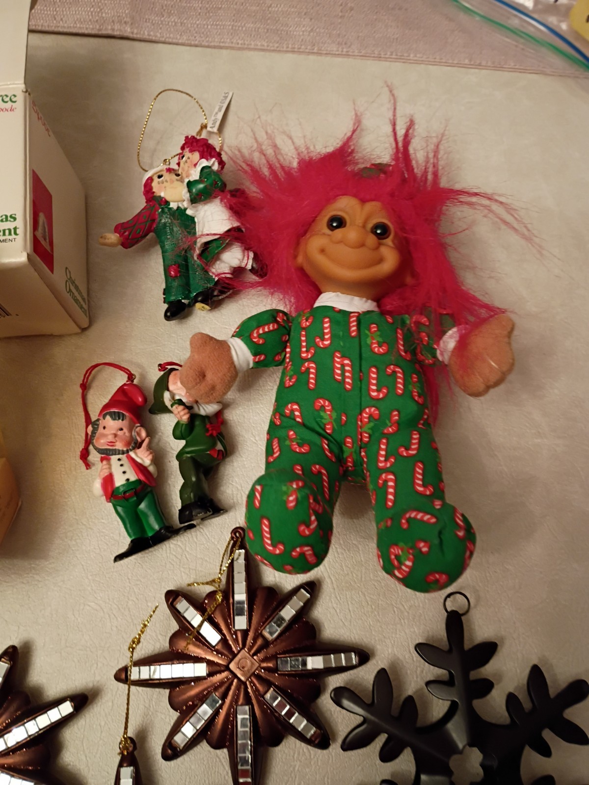 Lot Of 11 Vintage Xmas Ornaments