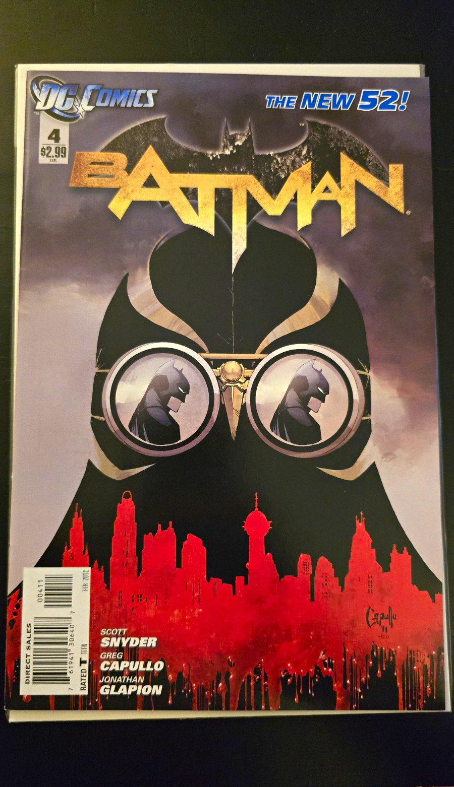 Batman #4 (DC Comics 2012) The New 52 Snyder Capullo Court Of Owls Talon Cover