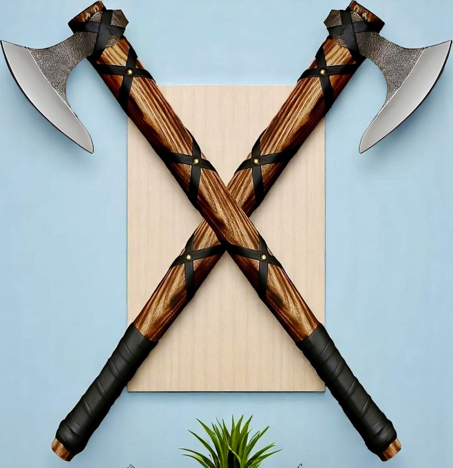 2 pcs Viking Axe of Ragnar Lothbrok Norse Viking Axe Sharp Blade Hunting Axe
