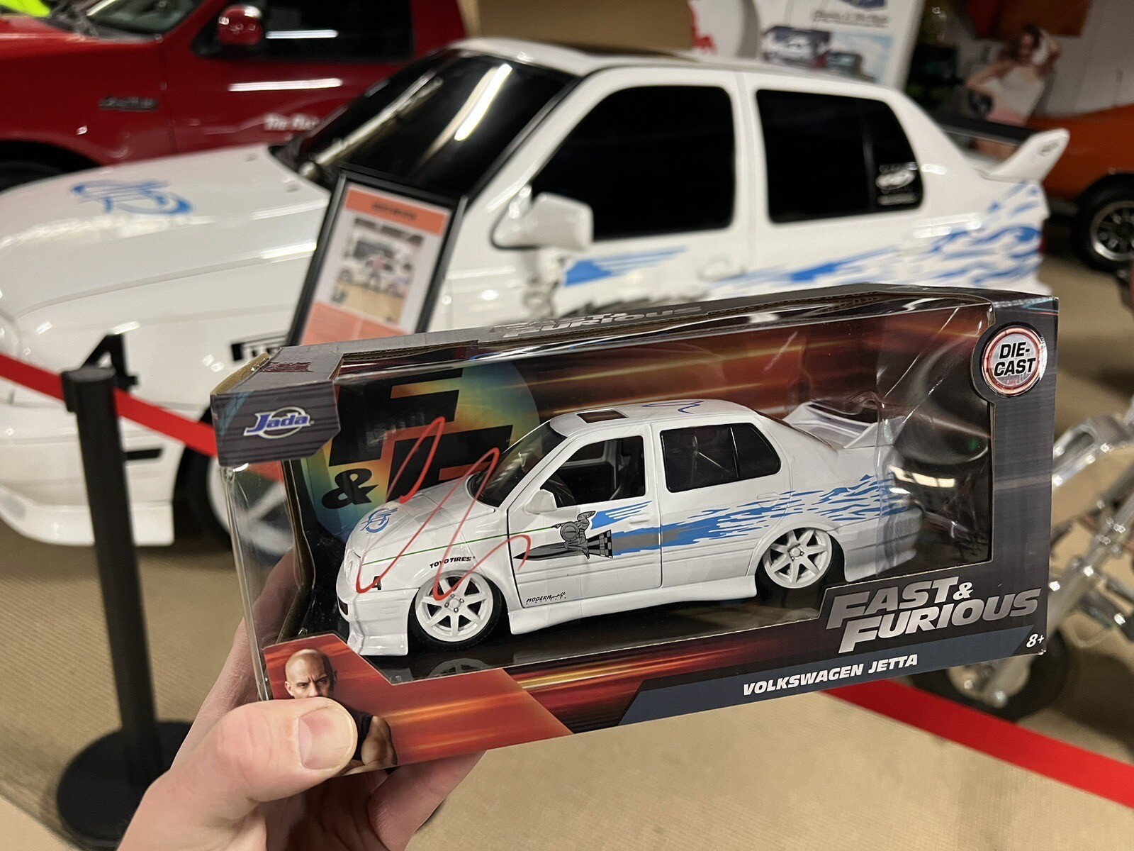 Fast & Furious autographed VW Jetta by Chad Lindberg (Jesse)  1/24 scale COA