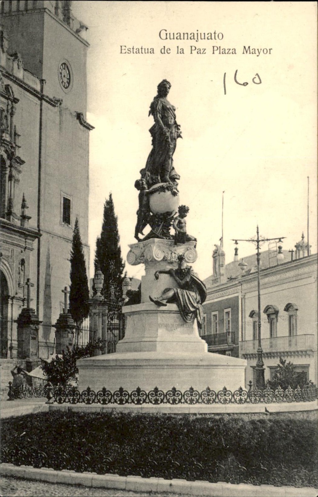 Guanajuato Estatua de la Paz c1900s-10s Vintage Postcard Guanajuato Estatua de la Paz c1900s-10s Vintage Postcard