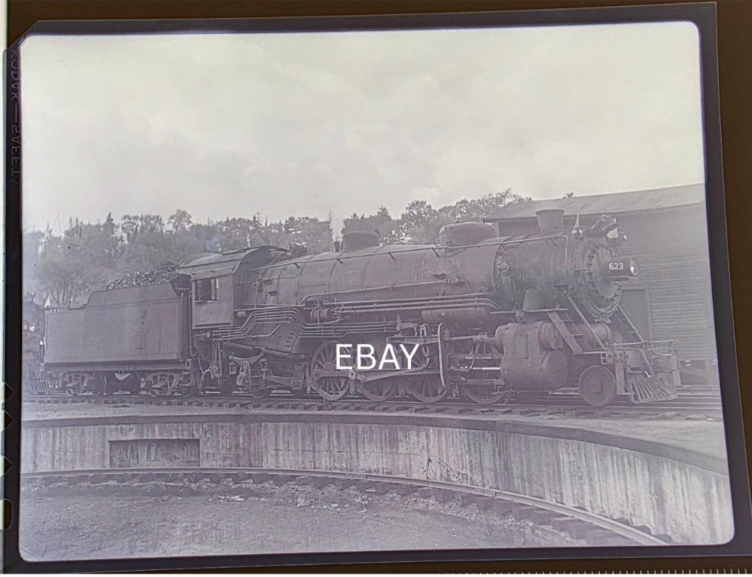 9/24/49 MAINE CENTRAL RR No. 623 2-8-2 St Johnsbury VT Photo Negative 9/24/49 MAINE CENTRAL RR No. 623 2-8-2 St Johnsbury VT Photo Negative