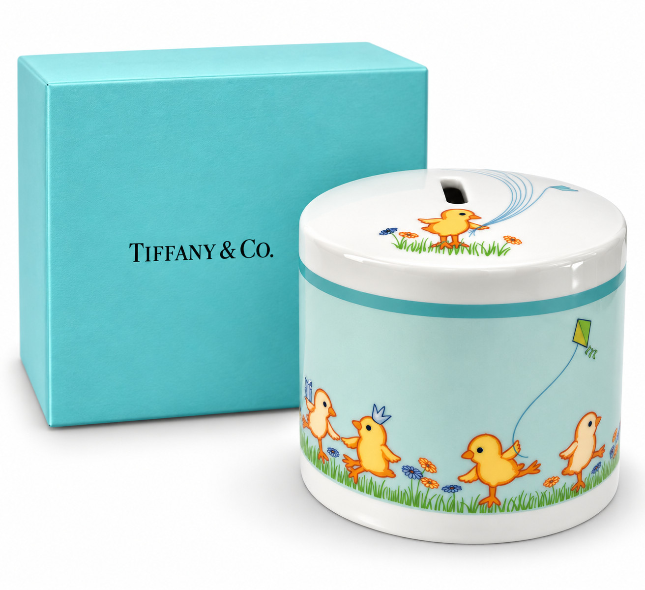 Tiffany and Co Tiffany Chicks Porcelain Coin Bank New Japan