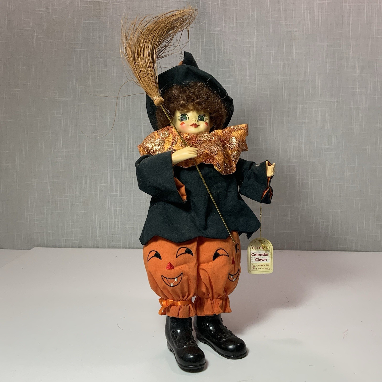VINTAGE Halloween BRINNS 1986 CALENDAR DOLL October Excellent Condition 16” VINTAGE Halloween BRINNS 1986 CALENDAR DOLL October Excellent Condition 16”