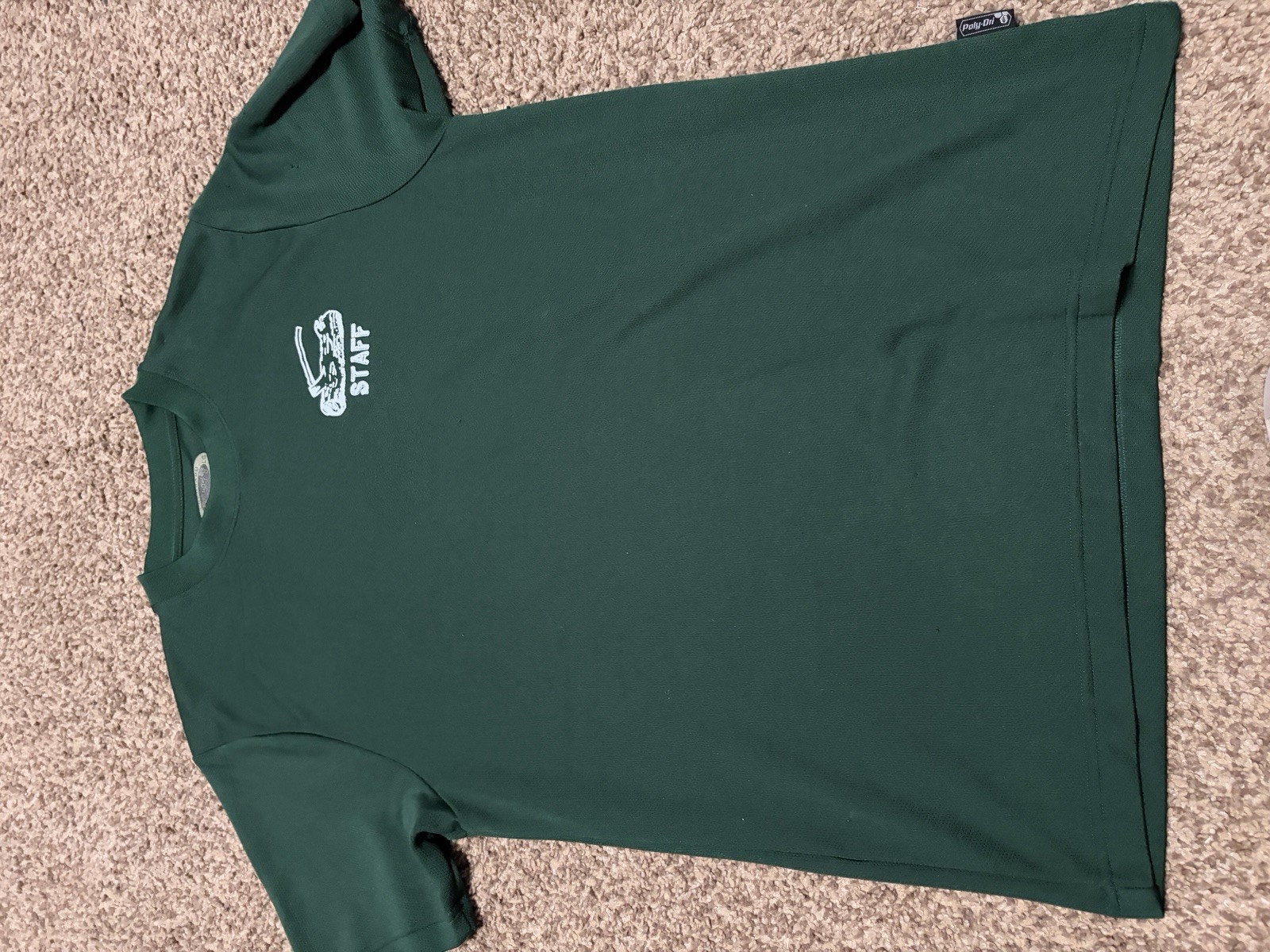 WOODBADGE STAFF SHIRT -Large Green Short Sleeve Unisex -Scouts BSA - Boy scouts