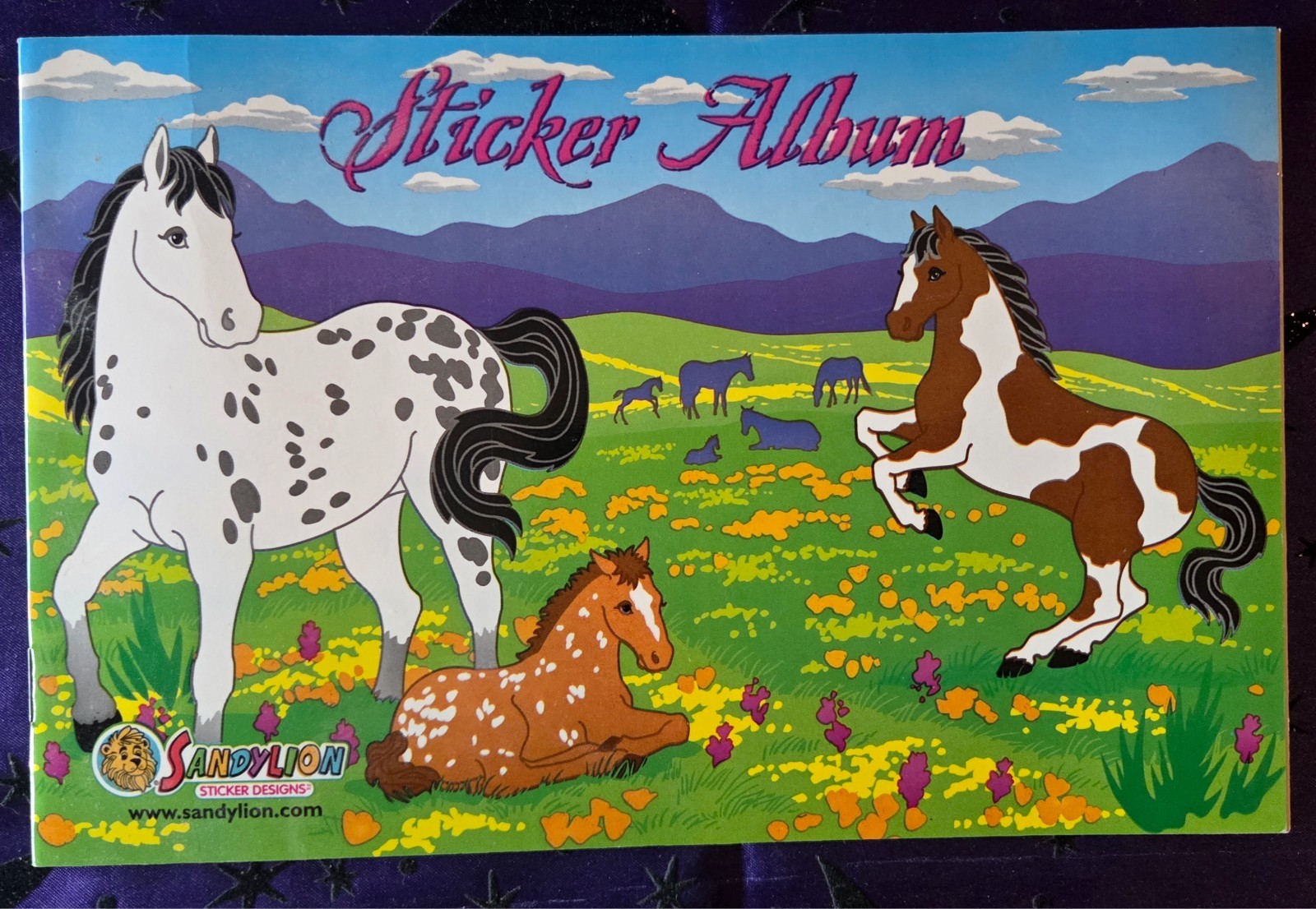Vintage Sandylion Horse Sticker Album 2001 Y2K Deadstock New Old Stock