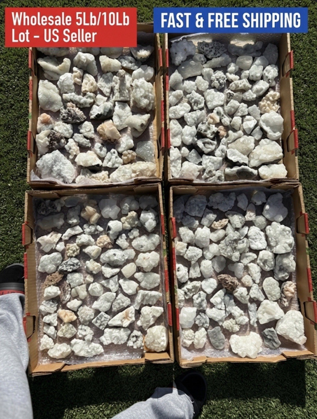 Wholesale Lot: Natural Apophyllite Stilbite-5Lb/10Lb - US Seller 