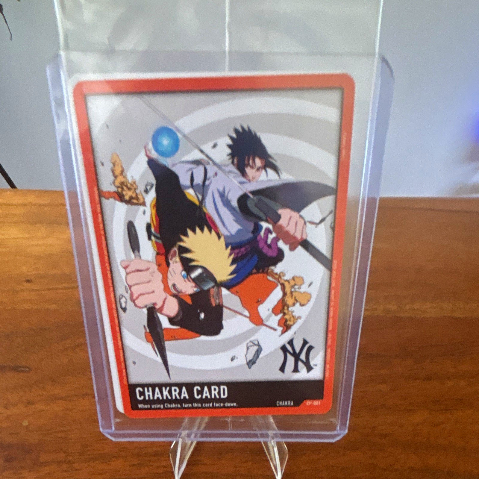Bandai Naruto Chakra Card CP-001 Non-Sport Trading Card Naruto & Sasuke