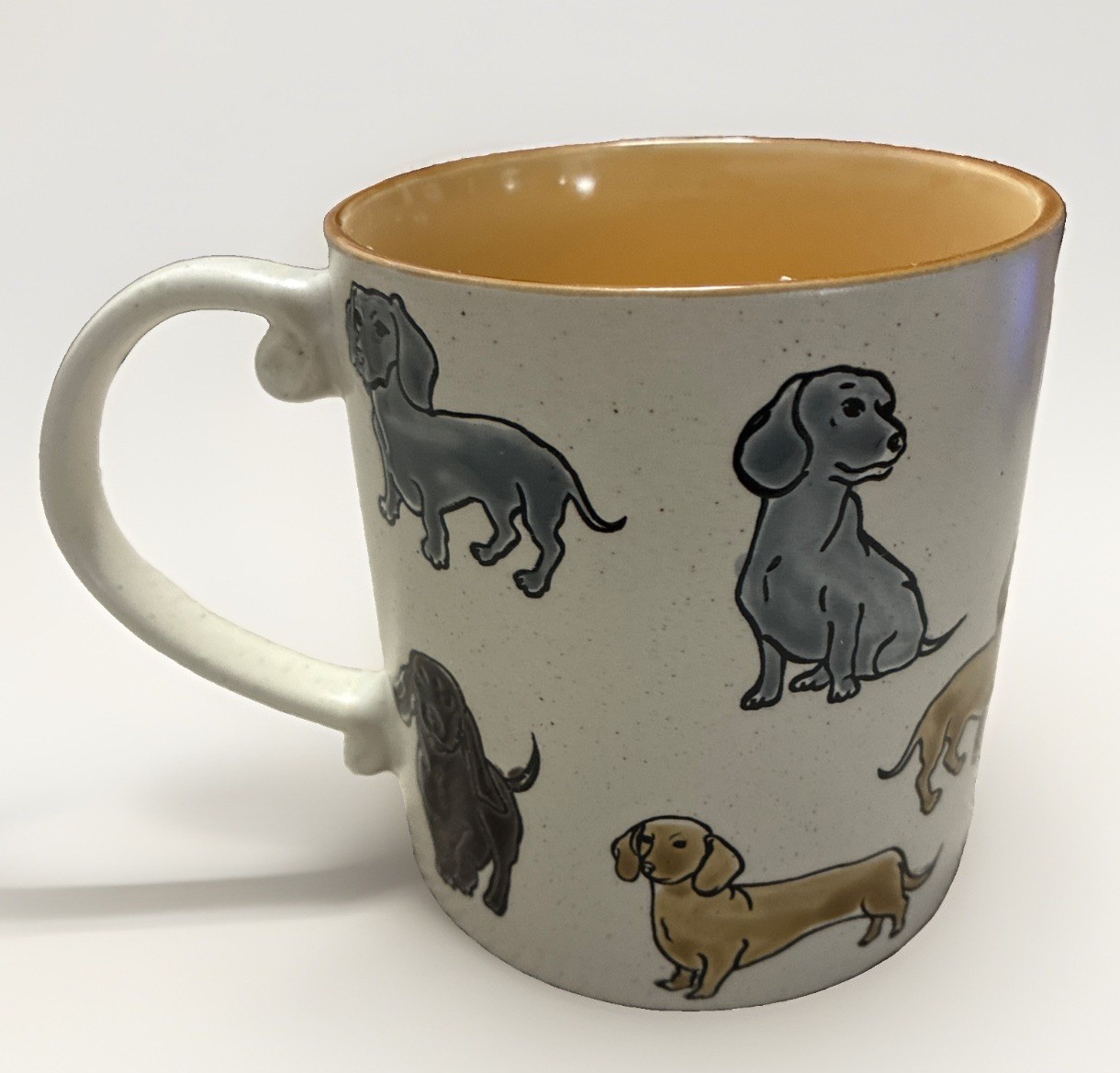 Love My Dachshund  Coffe Mug Raised Design Large 20 OZ Cup New Painted Spectrum