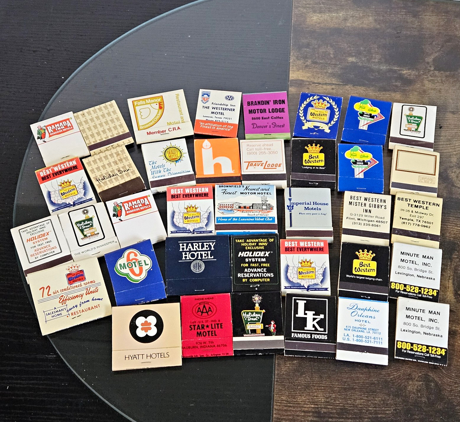 Vintage Hotel & Motel Matchbooks Lot: Unstruck Roadside Ephemera 
