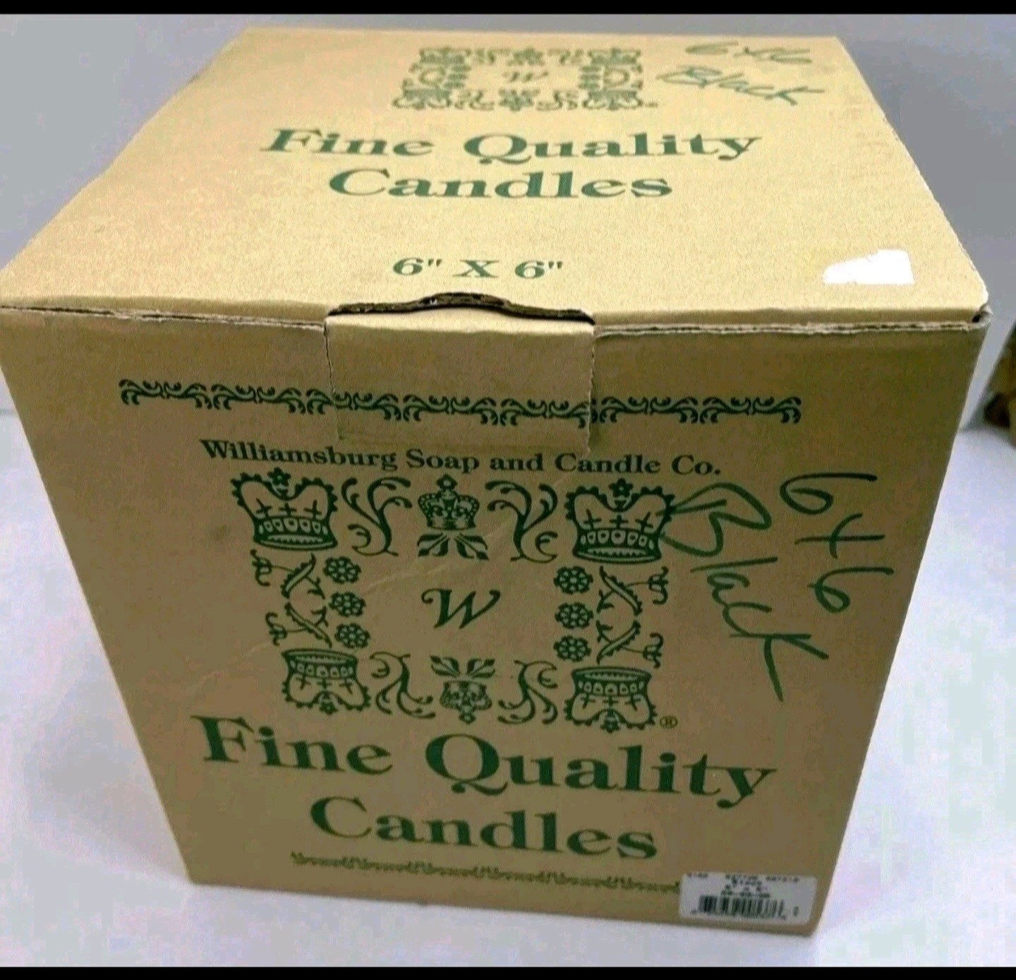 Black 3 Wick Candle Large 6\
