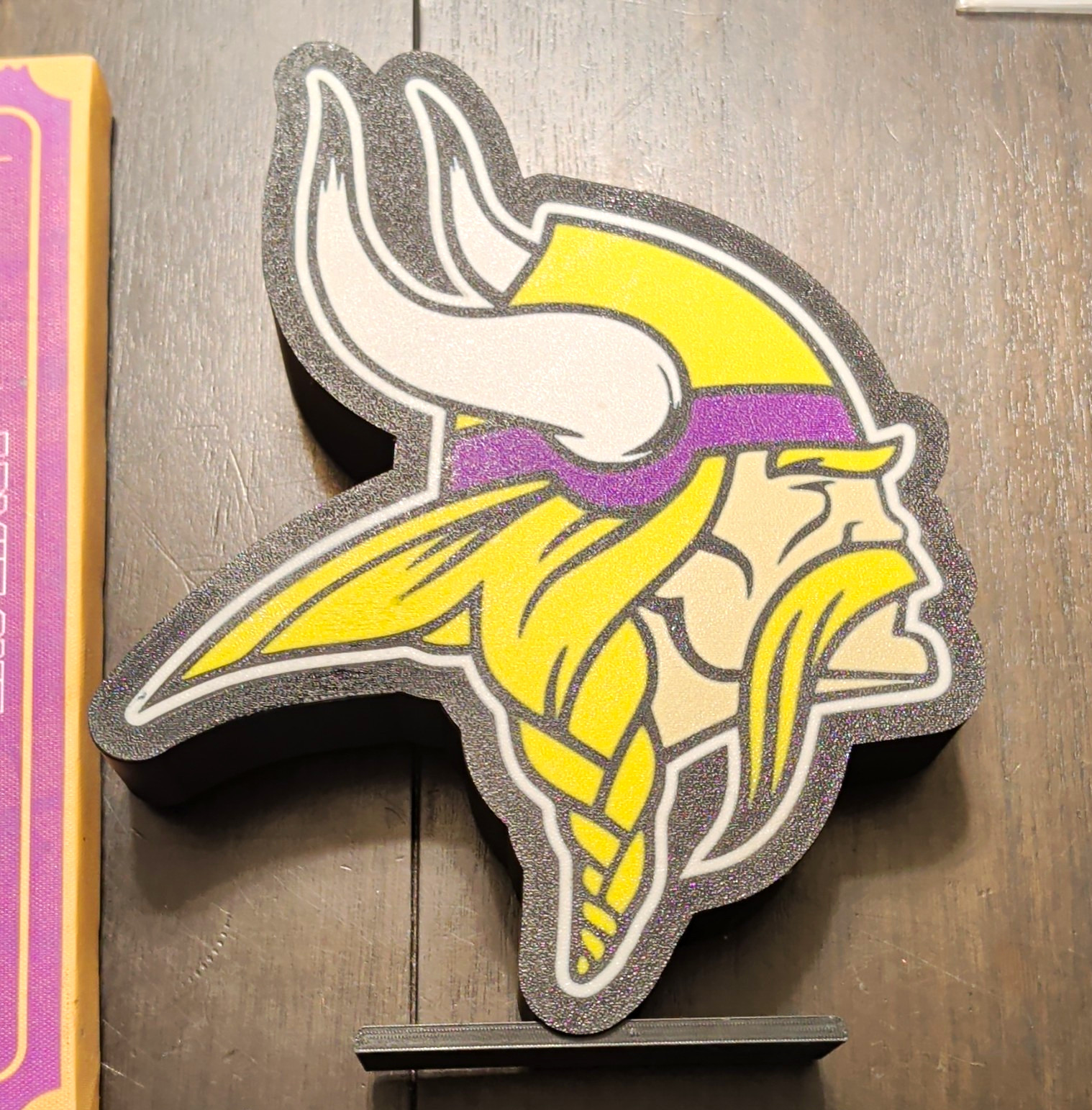 Minnesota Vikings Wooden Hanging Wall Plaque Sign Set Home Sweet Home Admit One