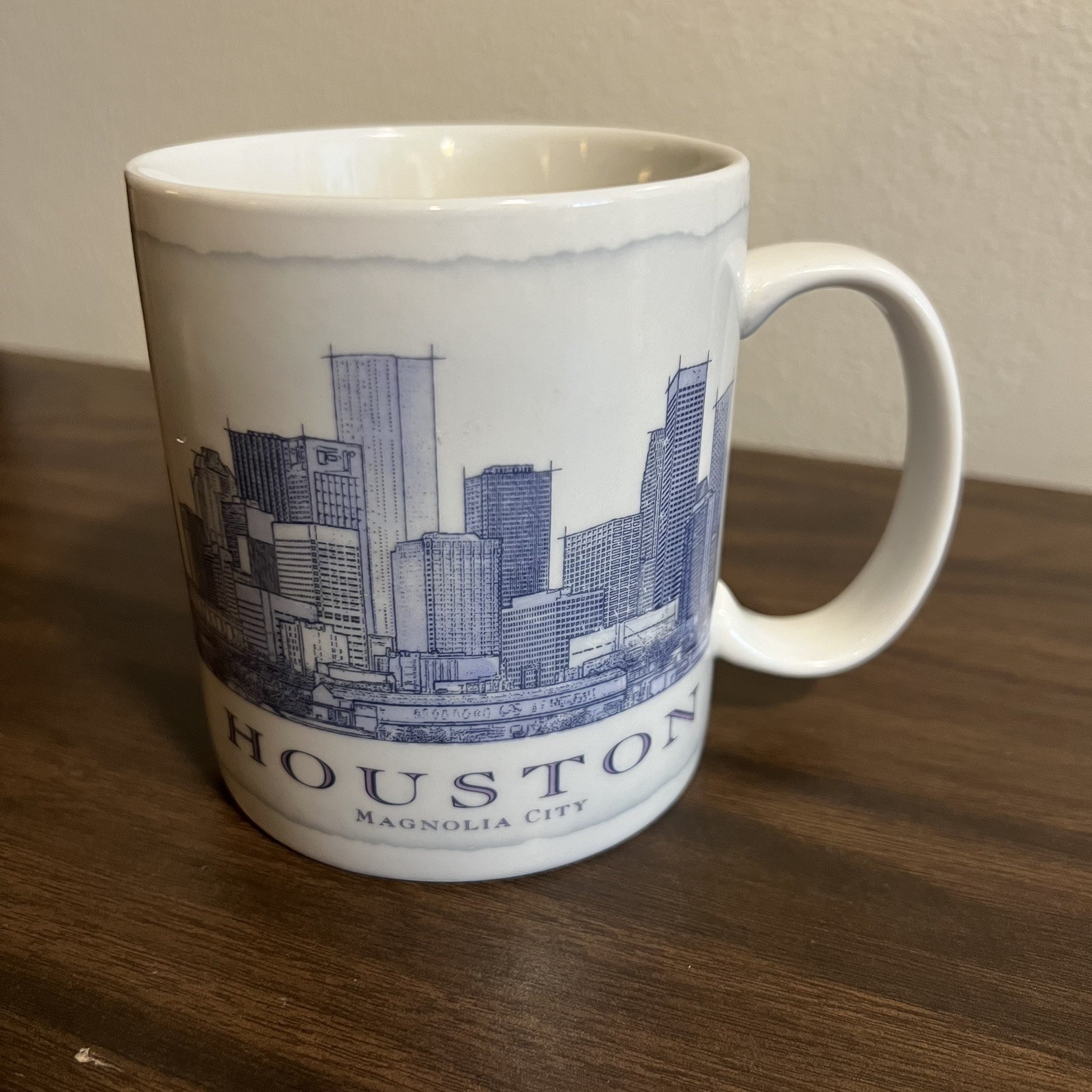 2008 Starbucks Architecture Series Houston Magnolia City Coffee Mug 18 Oz