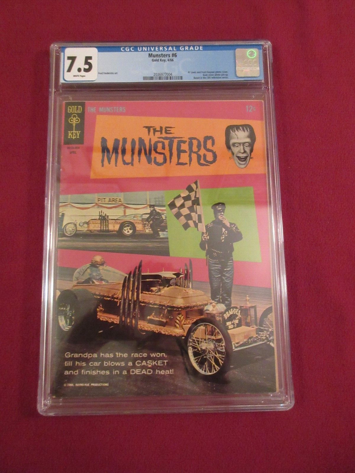 RARE 1966 6th ISSUE THE MUNSTERS GOLD KEY COMIC CGC 7.5 RARE 1966 6th ISSUE THE MUNSTERS GOLD KEY COMIC CGC 7.5