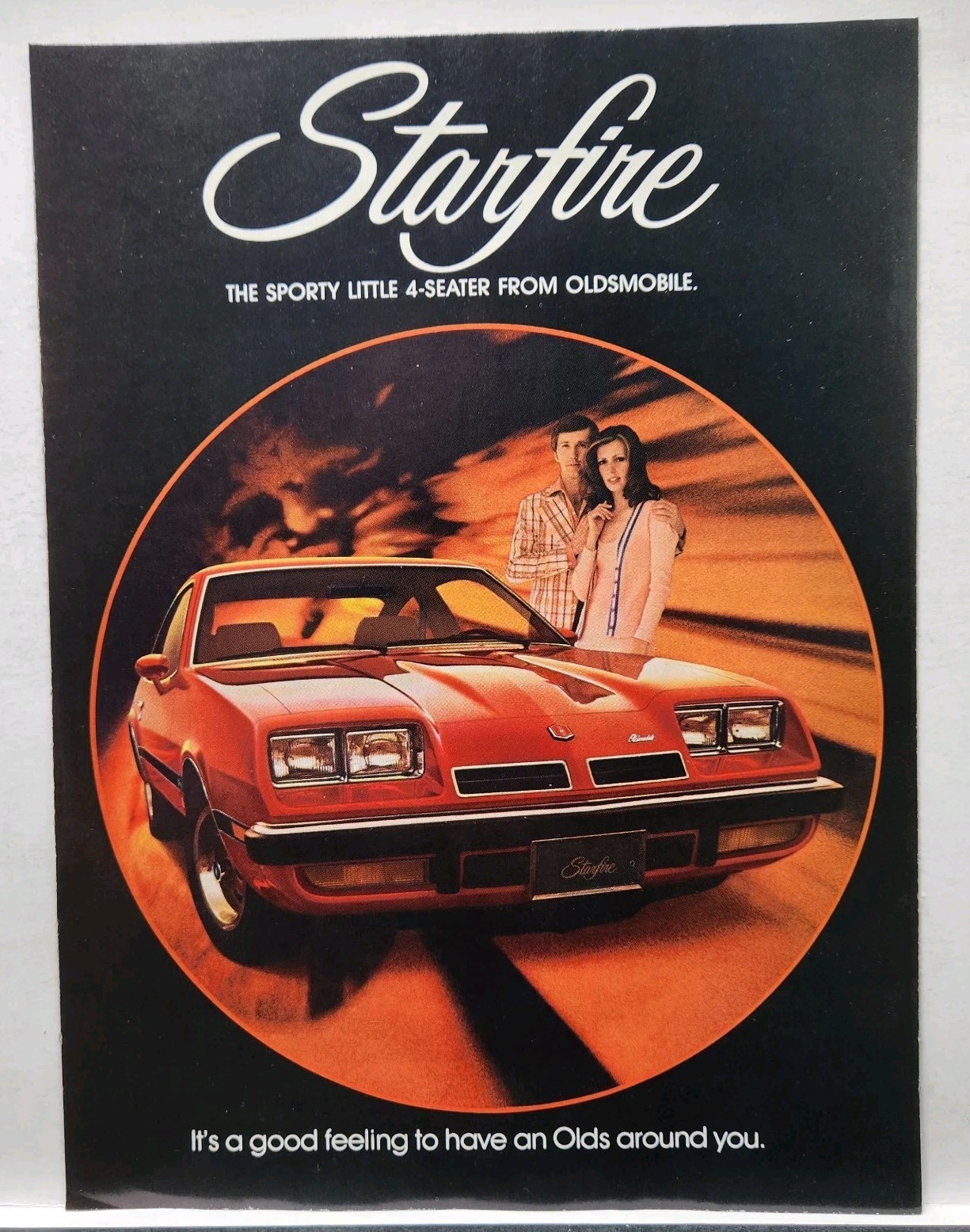 1974 Oldsmobile Olds Starfire Red Retro Original Print Ad 70s