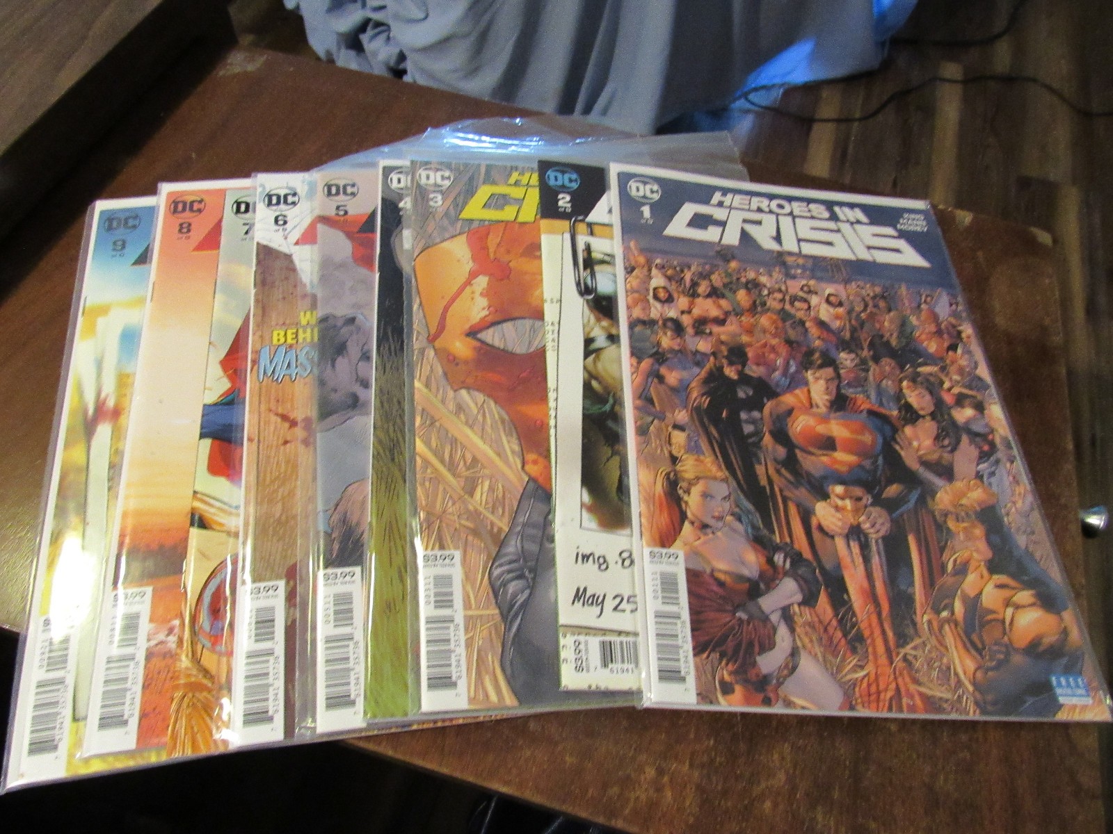 Heroes in Crisis #1 2 3 4 5 6 7 8 9 Mini Series Comic Book Set 1-9 Complete 2018