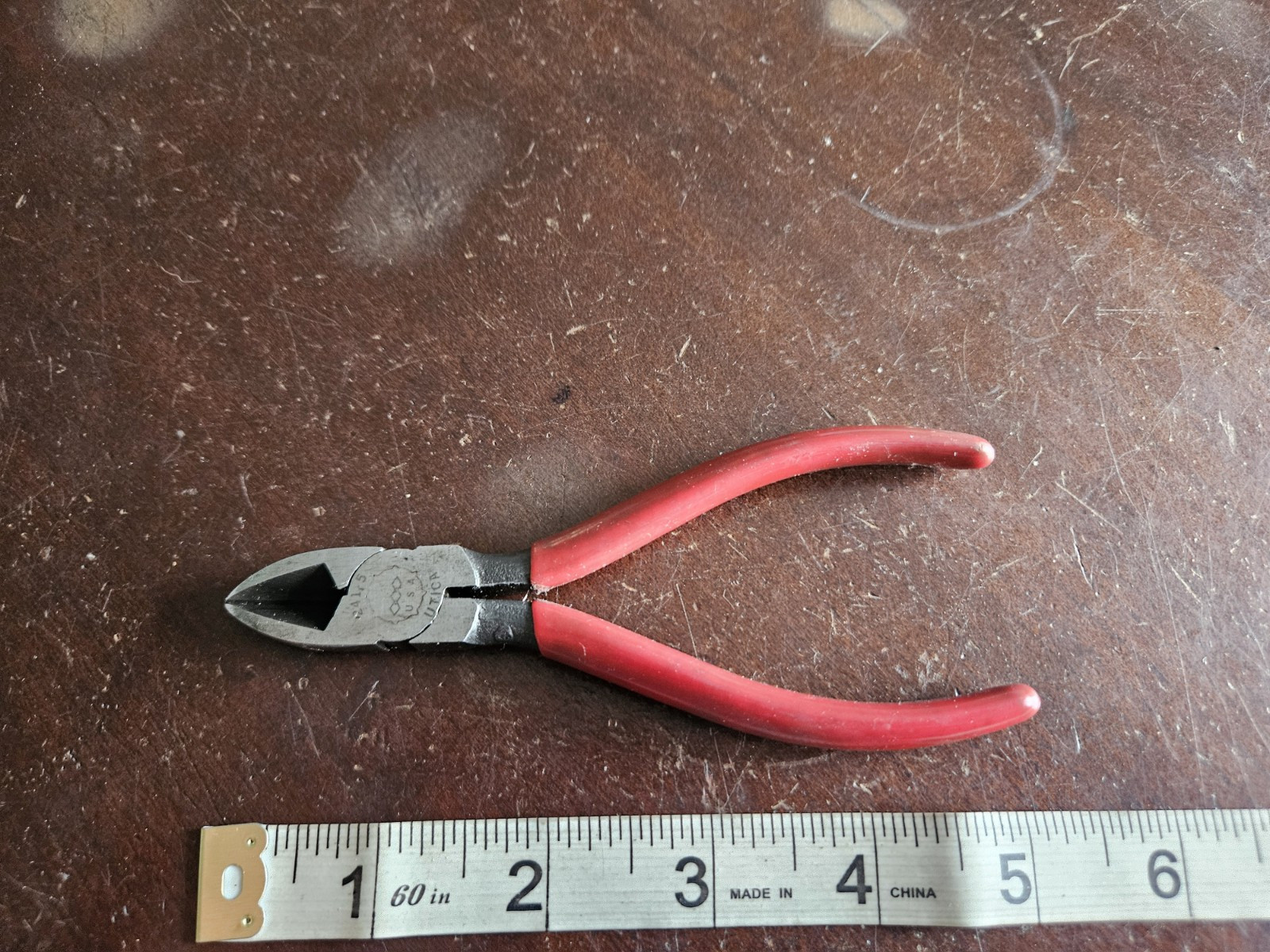 Vintage Utica No. 241-5 Diagonal Side Cutting Pliers USA