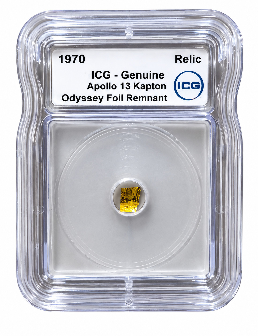 1970 Apollo 13 Kapton Foil Remnant Odyssey Space Mission Relic ICG Genuine