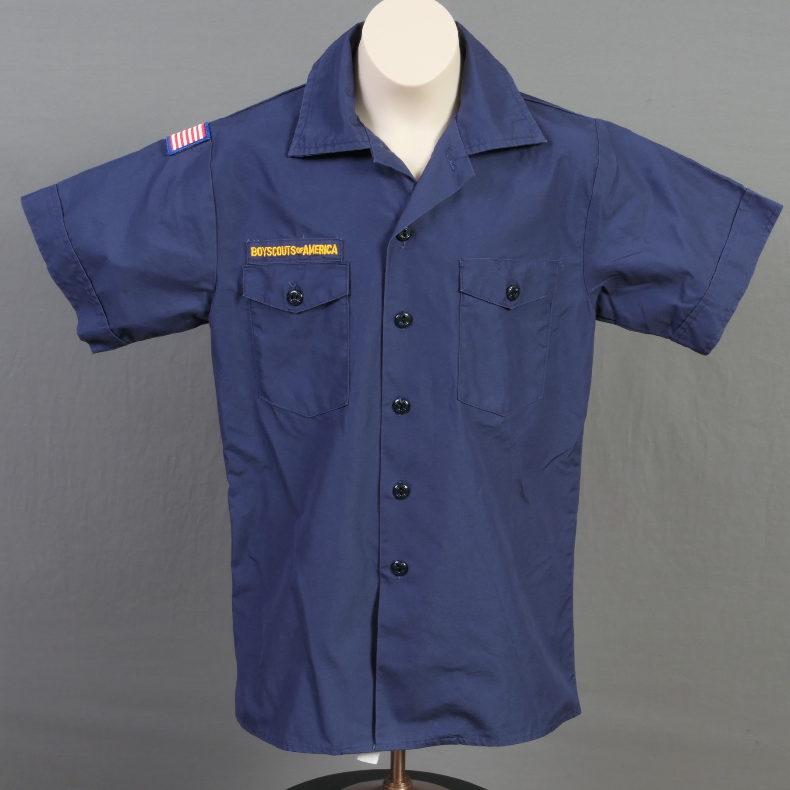 Boys Large Official BSA Boy Scout Cub Scout Short Sleeve Shirt ~ Blue -0551 Boys Large Official BSA Boy Scout Cub Scout Short Sleeve Shirt ~ Blue -0551