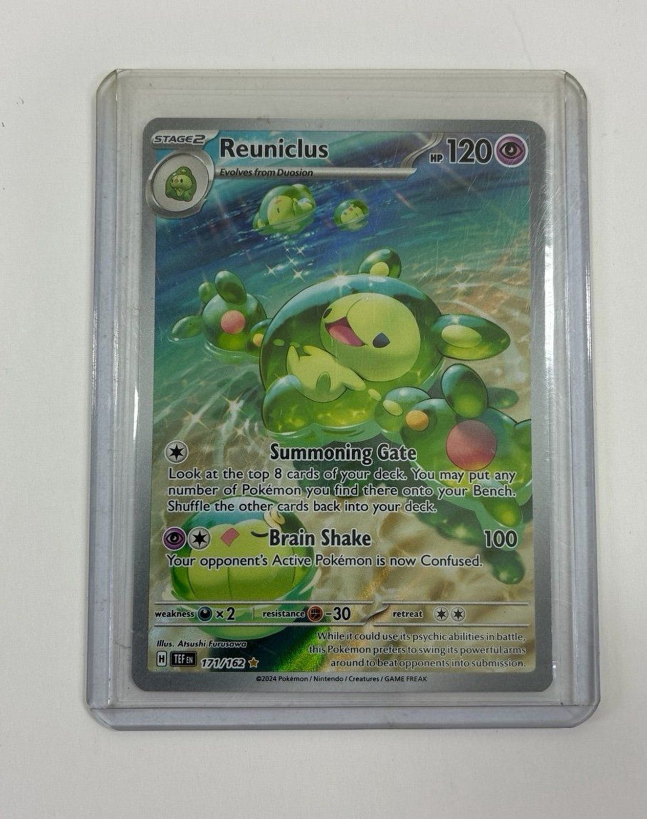 Pokémon Reuniclus Temporal Forces 171/162 Illustration Rare Pokémon Reuniclus Temporal Forces 171/162 Illustration Rare