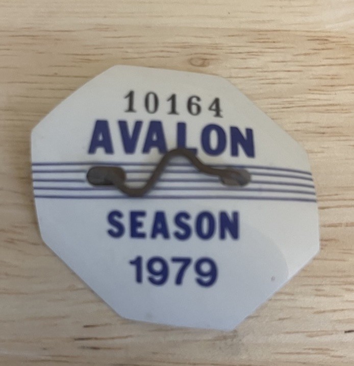 1979 Avalon, New Jersey Seasonal Beach Tag or Pin - Vintage Rare