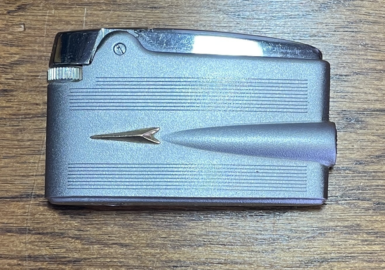 Ronson Varaflame Adonis Silver Tone Pocket Lighter